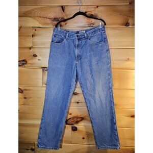 LL Bean Jeans Fleece Lined Mens 36x30 Double L Fleece Lined Straight Leg